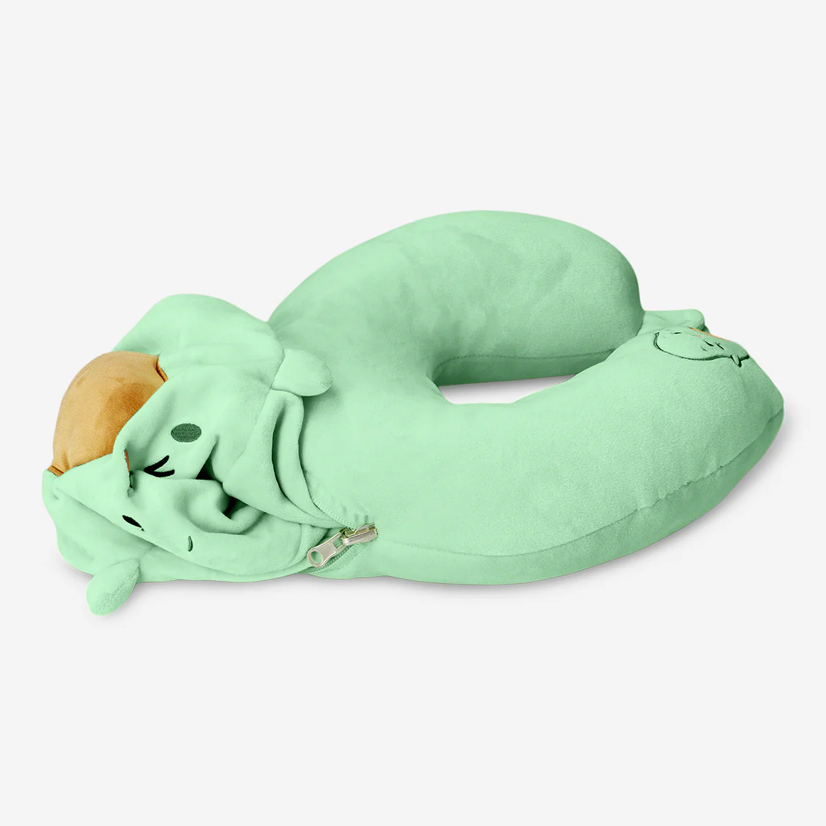 2-in-1 kids avocado travel pillow - Image 3