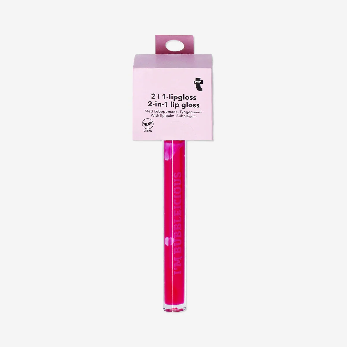 2 in 1 lip gloss with lip balm - Bubble gum fragrance - Image 3