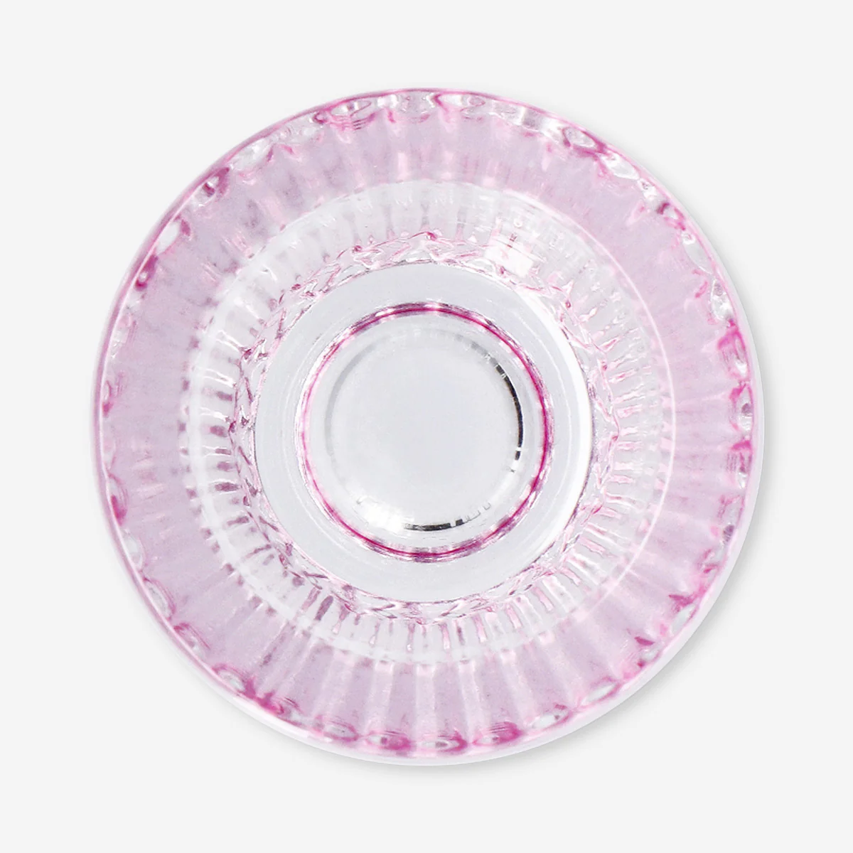 2 in 1 purple candle holder with embossed flowers - Image 3