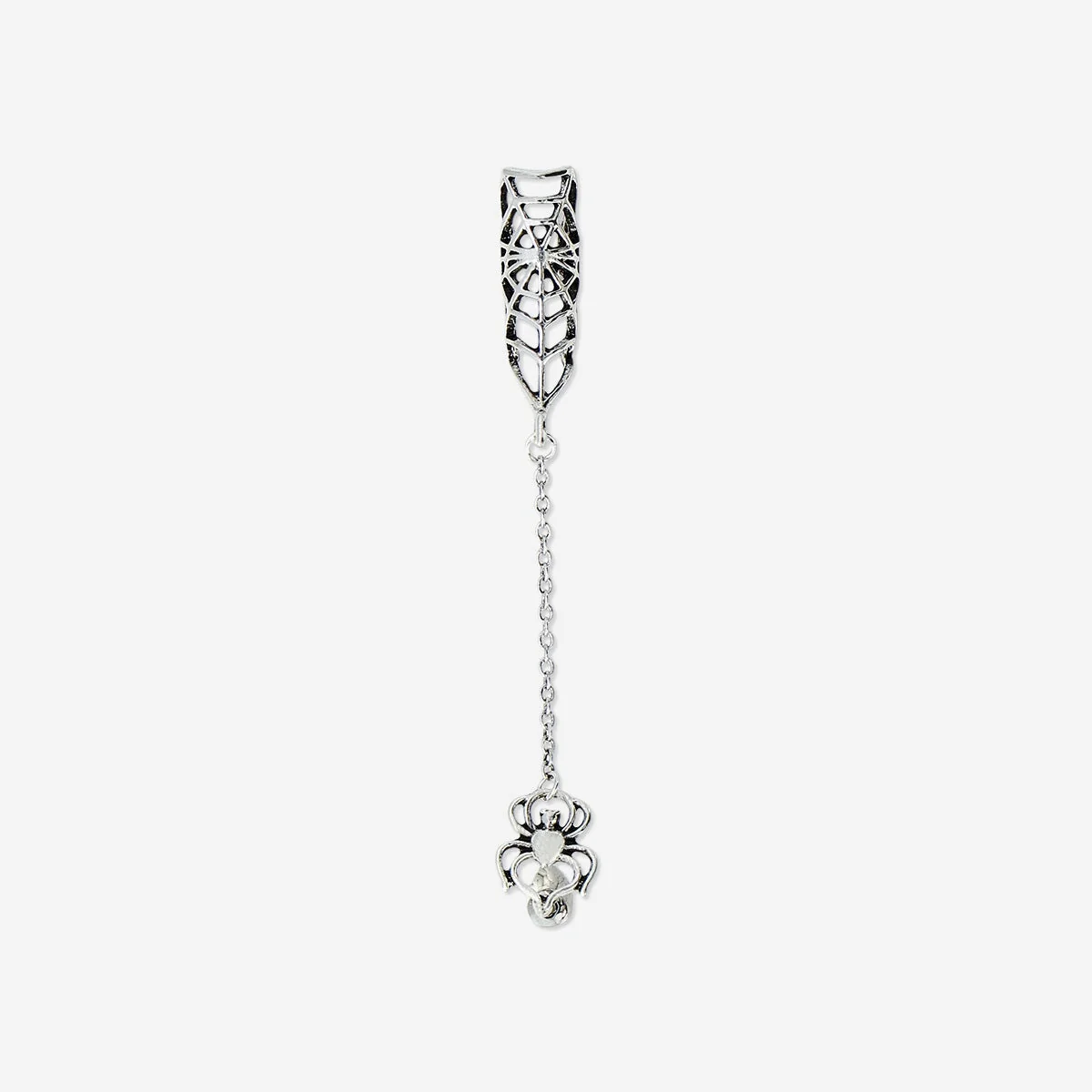 2 in 1 silver earstud - Image 2