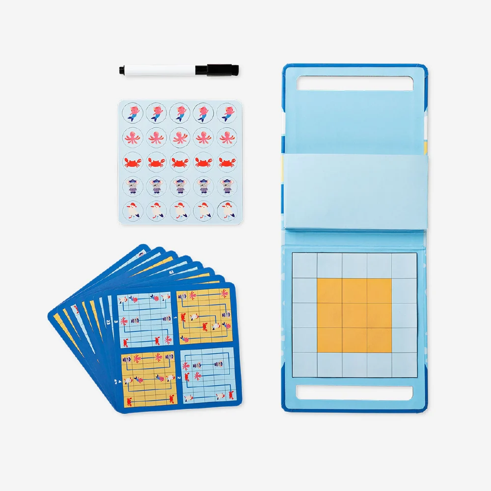2 in 1 travel games - Connect the Sea Creatures or Tic Tac Toe - Image 2