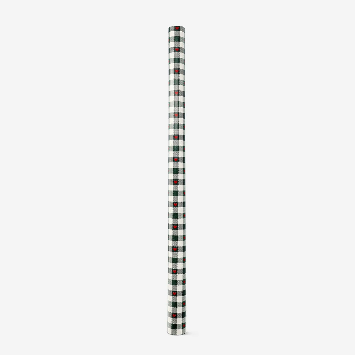 400 cm craft wrapping paper - Checks and hearts - Image 2