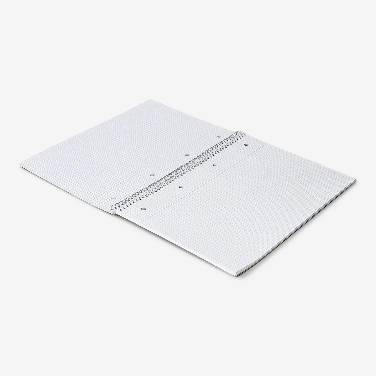 A4 spiral-bound grid notebook with craft paper cover - Image 3