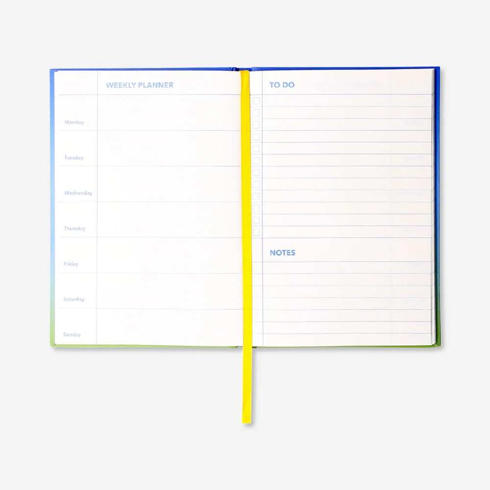 A5 blue weekly planner - Image 2
