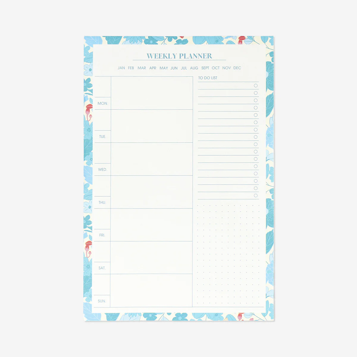 A5 blue weekly planner pad - Image 3