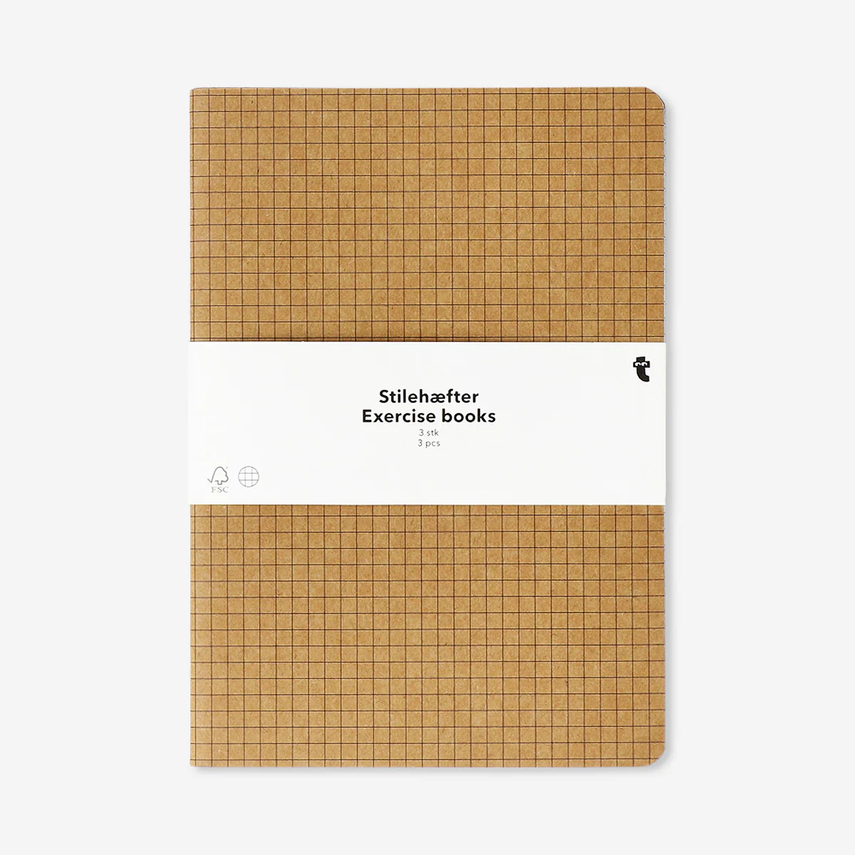 A5 grid exercise books - 3 pcs