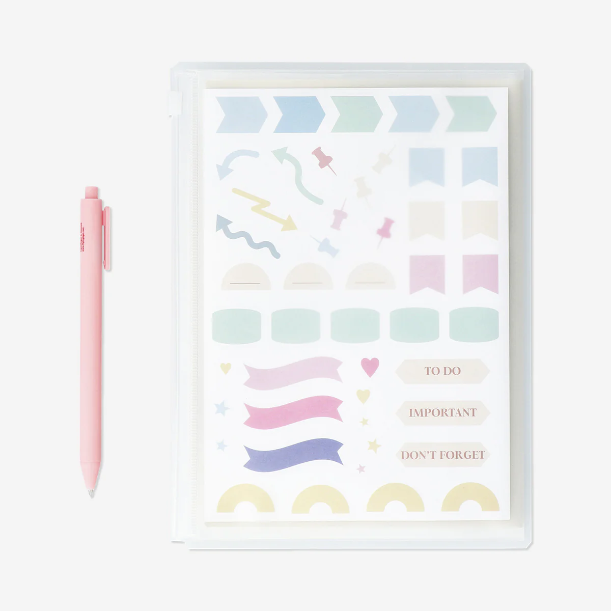 A5 hydrangea notebook with zip pocket - Image 2