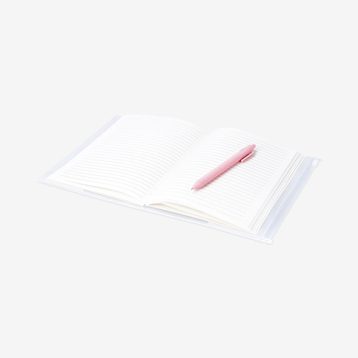 A5 hydrangea notebook with zip pocket - Image 3