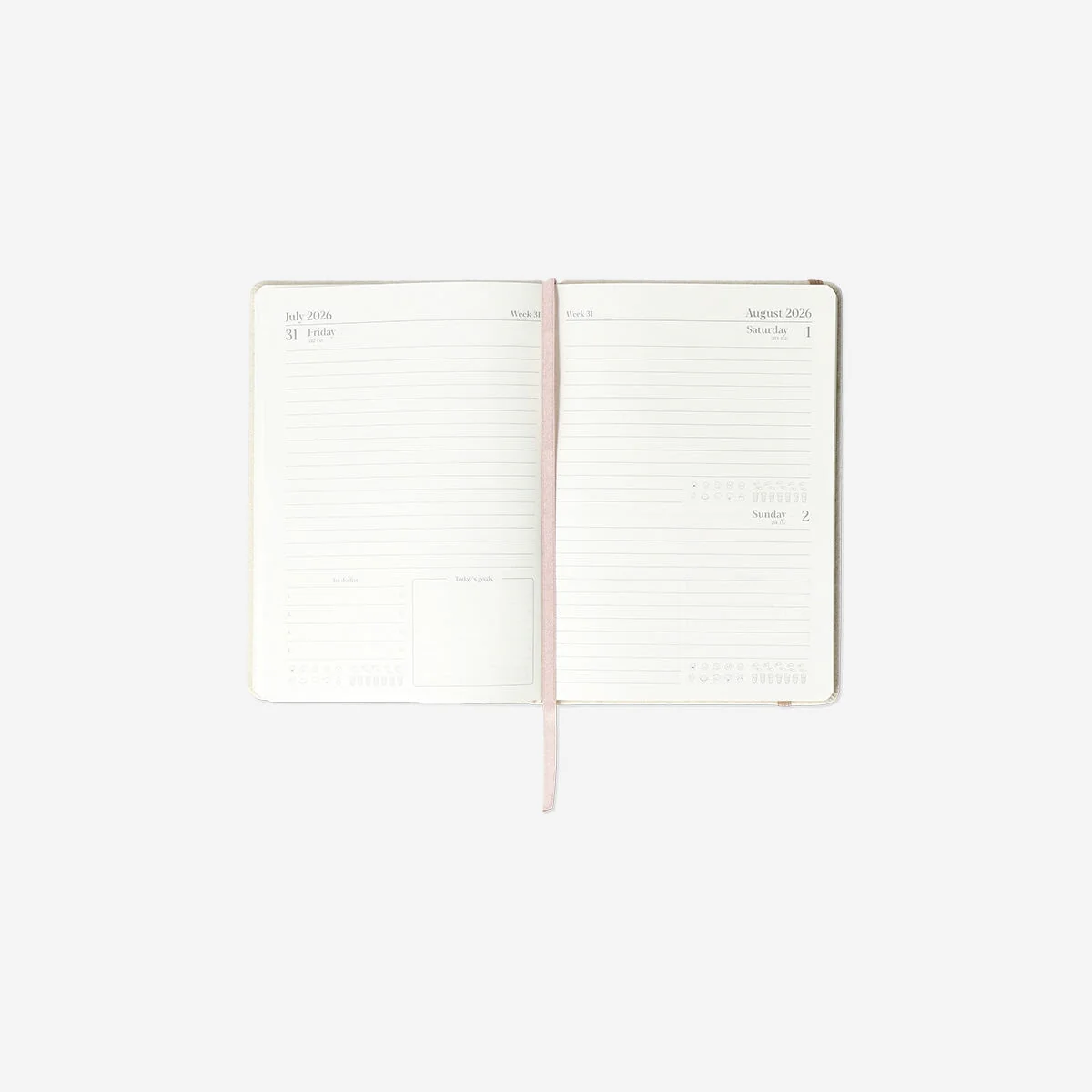 A5 Linen daily diary 2026 - English - Image 3
