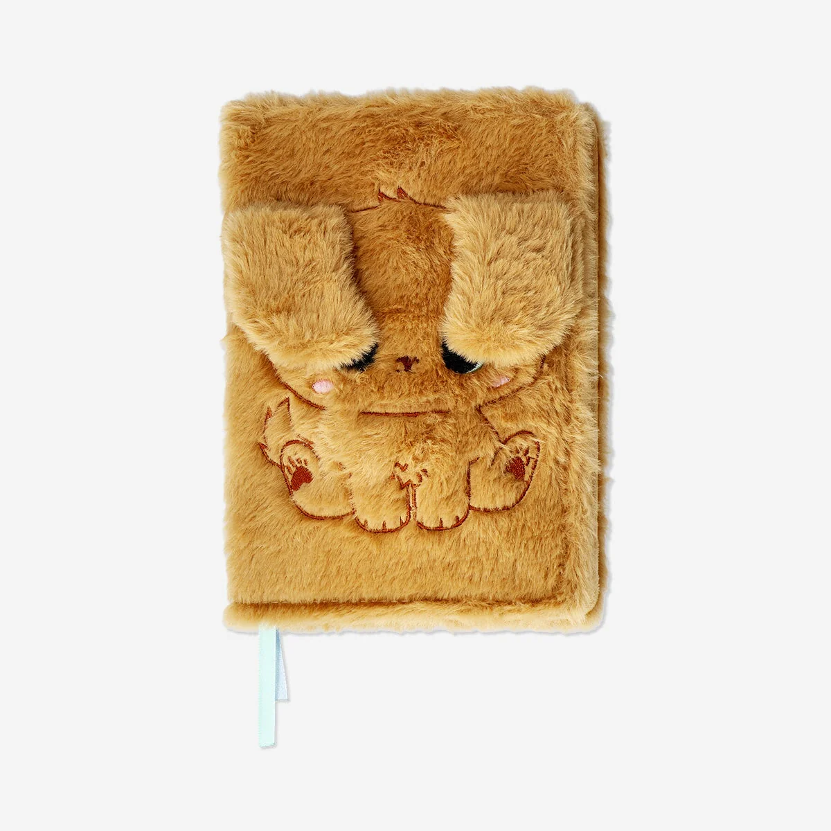 A5 Notebook with plush dog