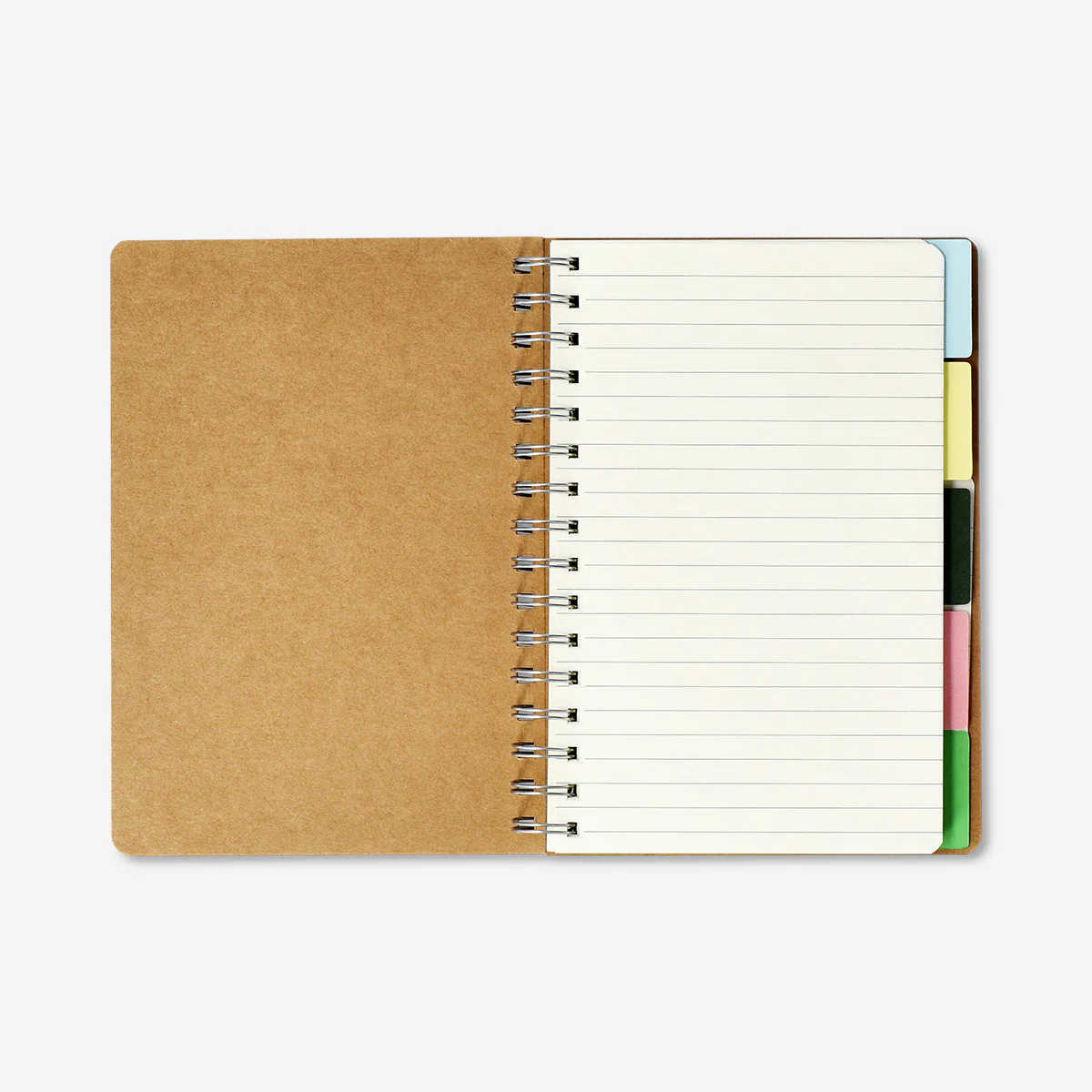 A5 notebook with tabs and craft paper cover - Image 2