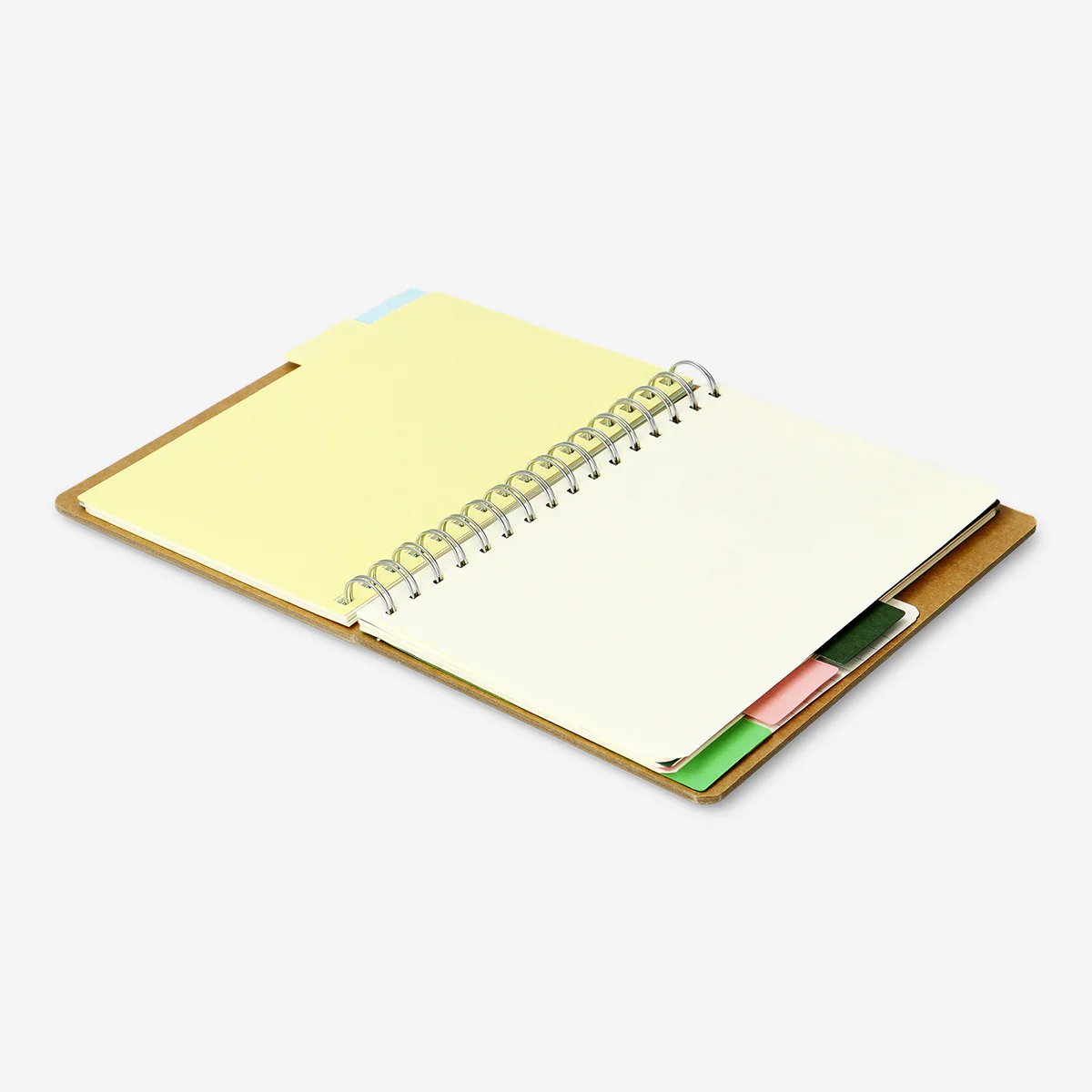 A5 notebook with tabs and craft paper cover - Image 3