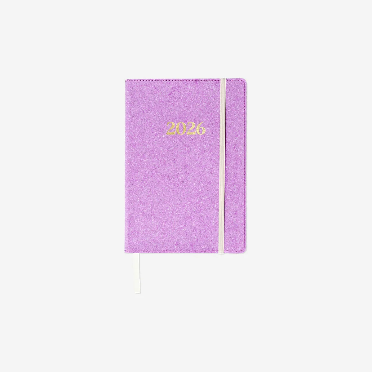 A5 Purple daily diary 2026 - English