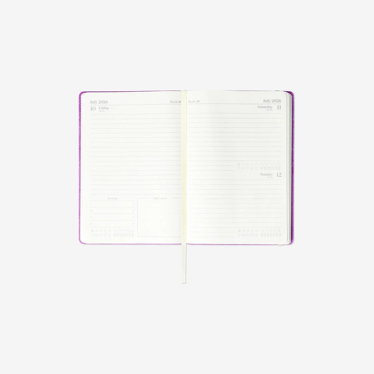 A5 Purple daily diary 2026 - English - Image 3