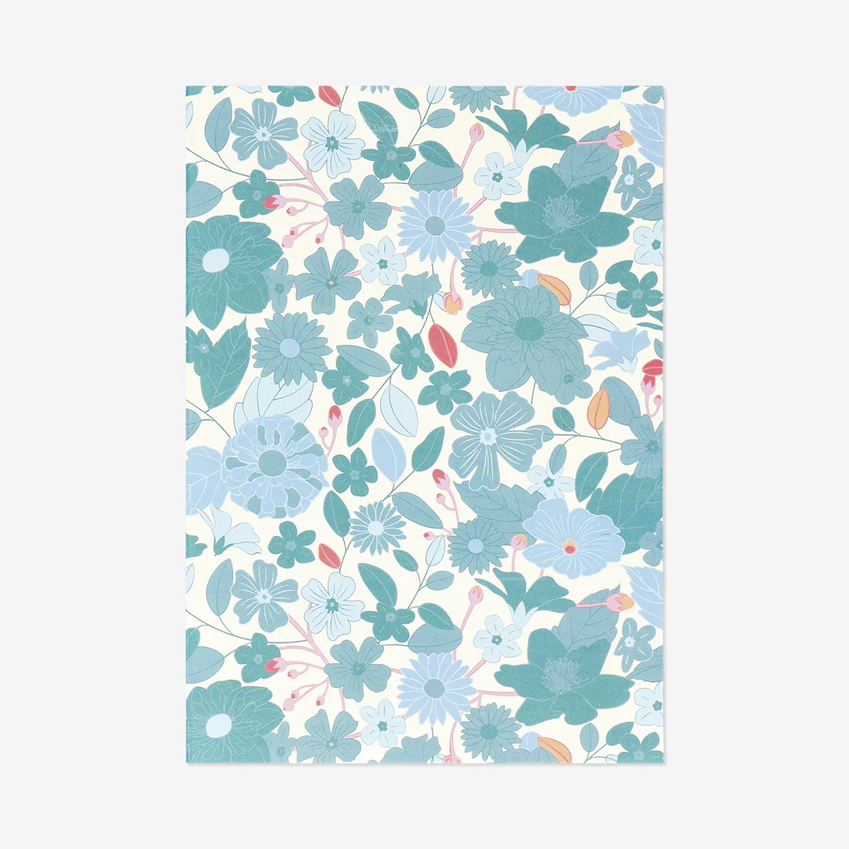 A6 floral notebook