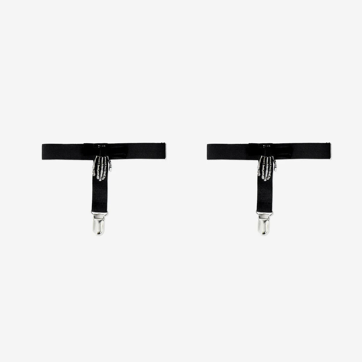 Adjustable suspenders with skeleton hands - 2 pcs - Image 2