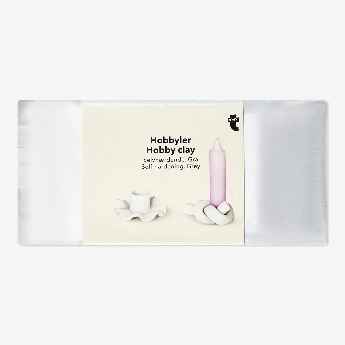 Airdrying hobby clay in grey - 200 g
