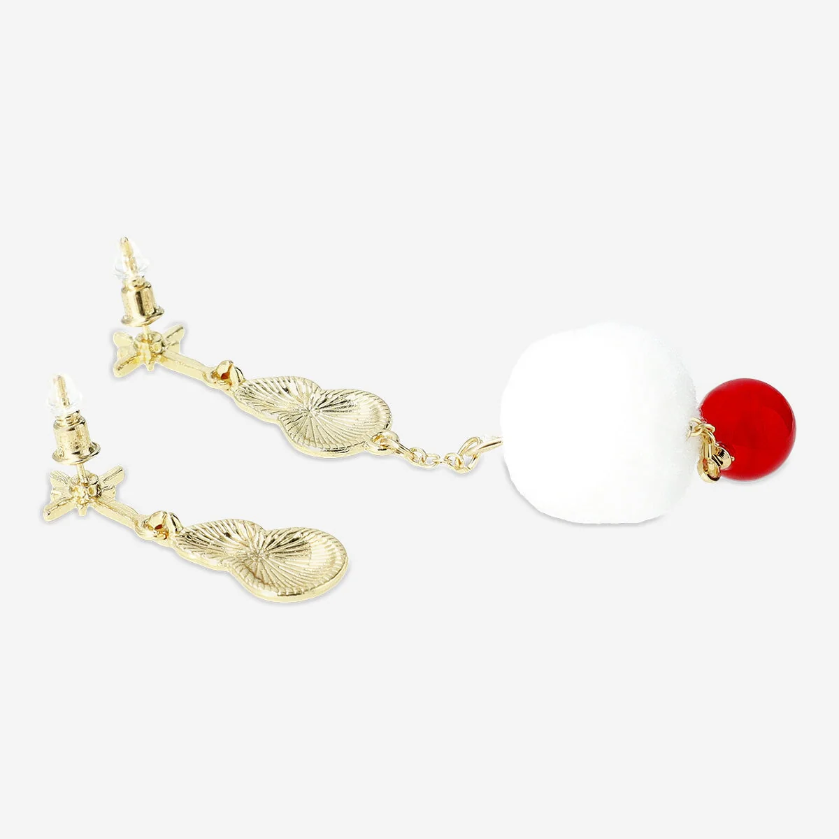 Asymmetrical earrings with snowmen - Image 3