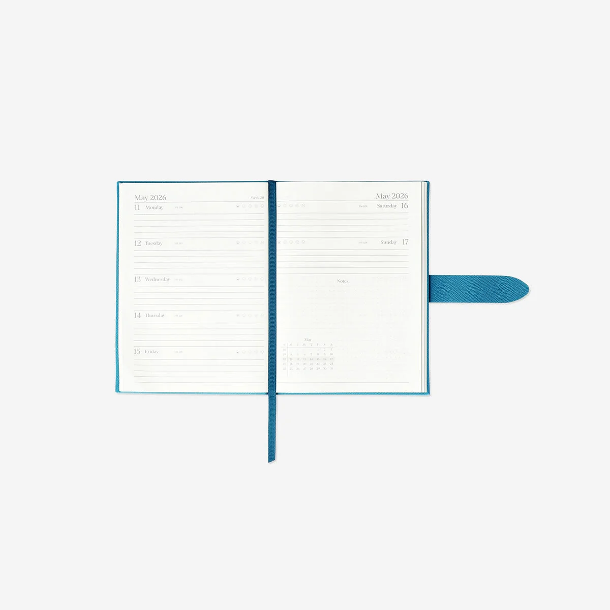 B6 Teal weekly diary 2026 - English - Image 3