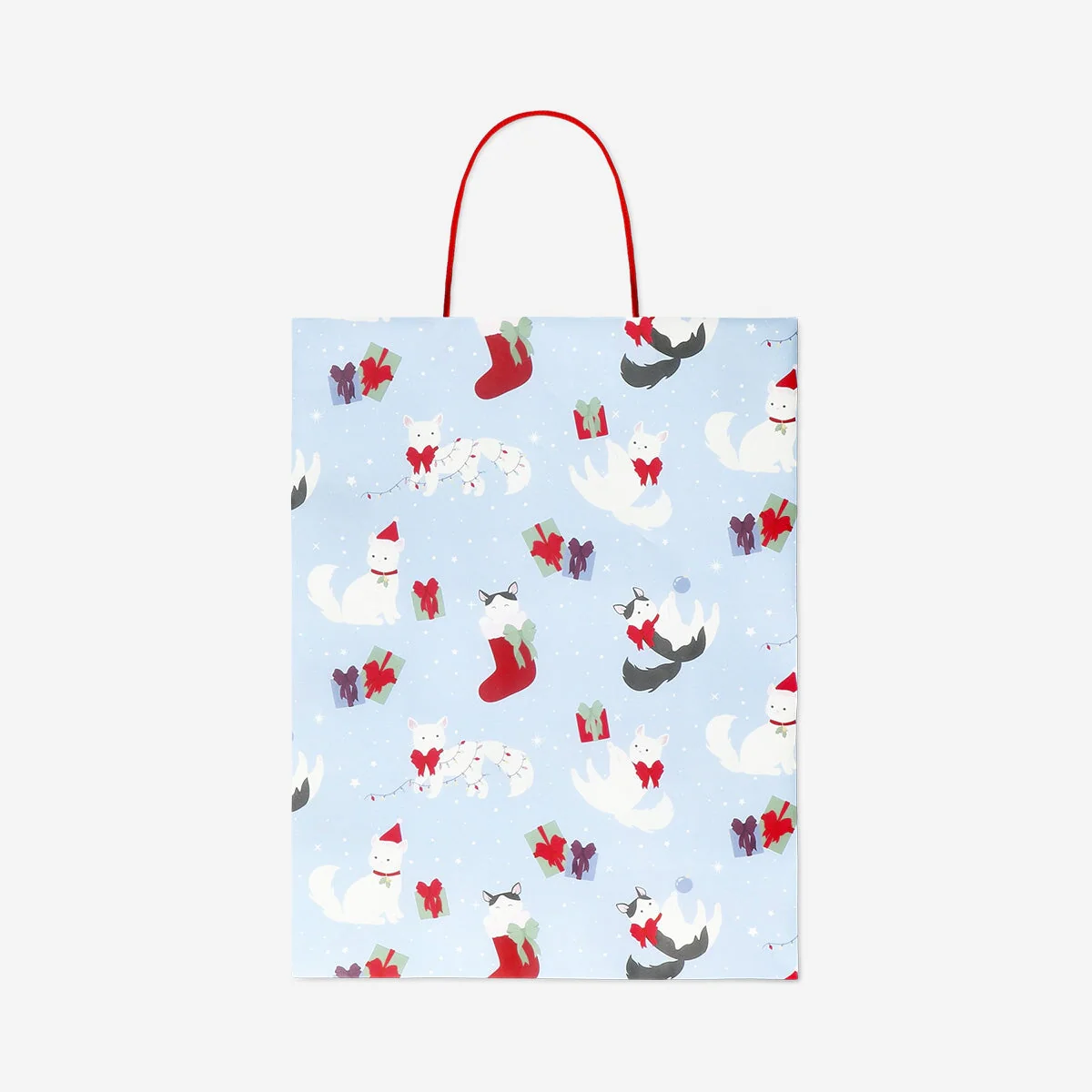 Bag with Christmas cats