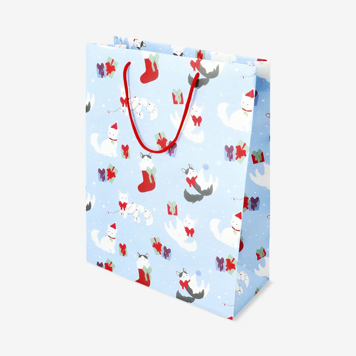 Bag with Christmas cats - Image 3