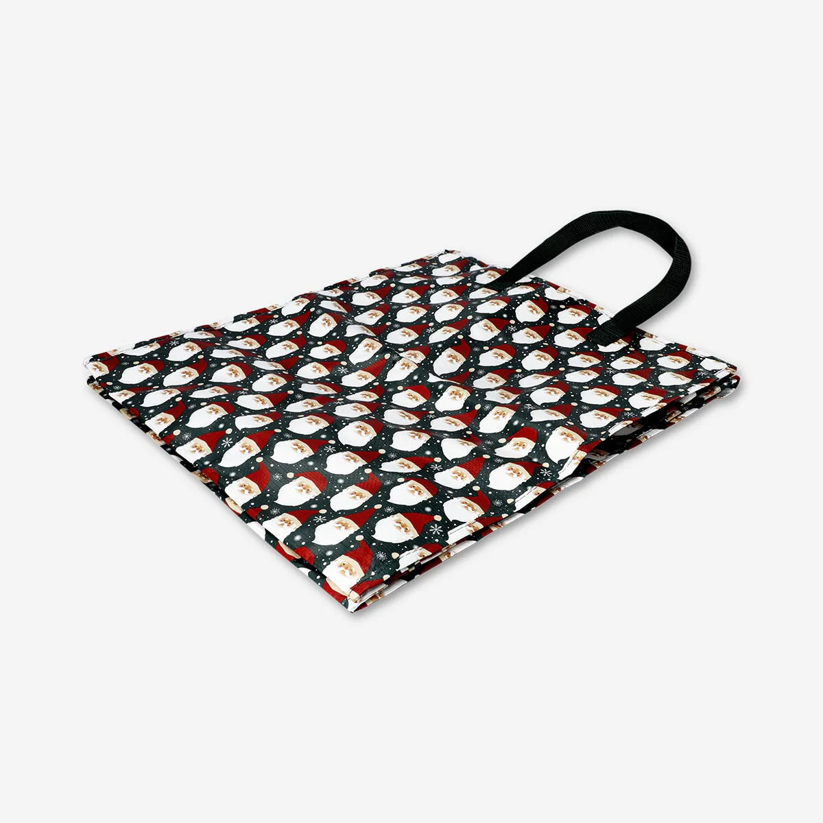Bag with zipper and Santa print - Image 2