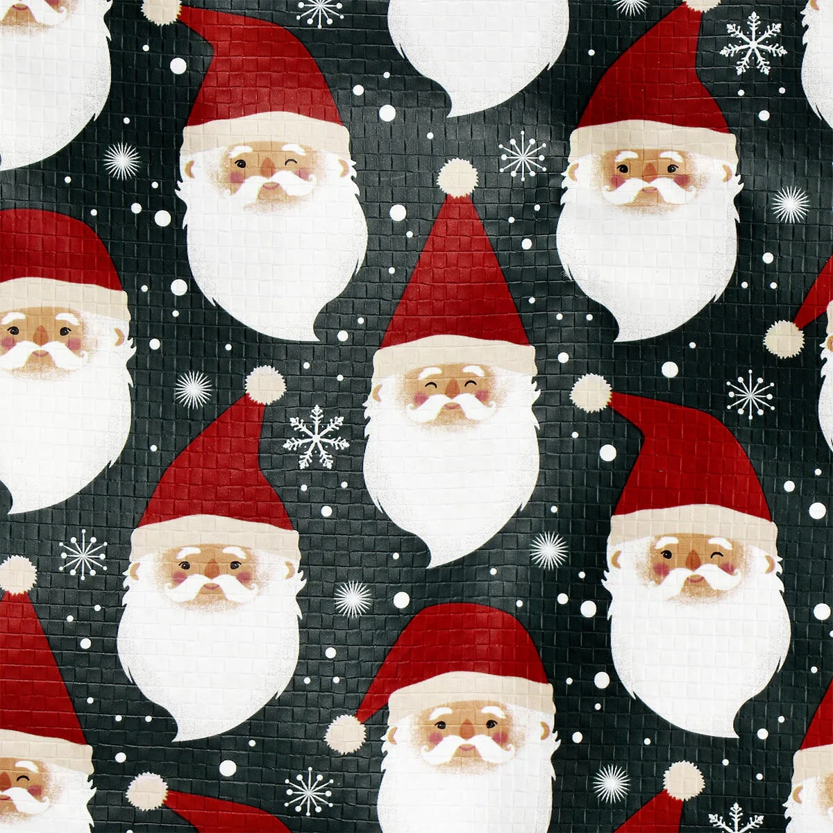 Bag with zipper and Santa print - Image 3