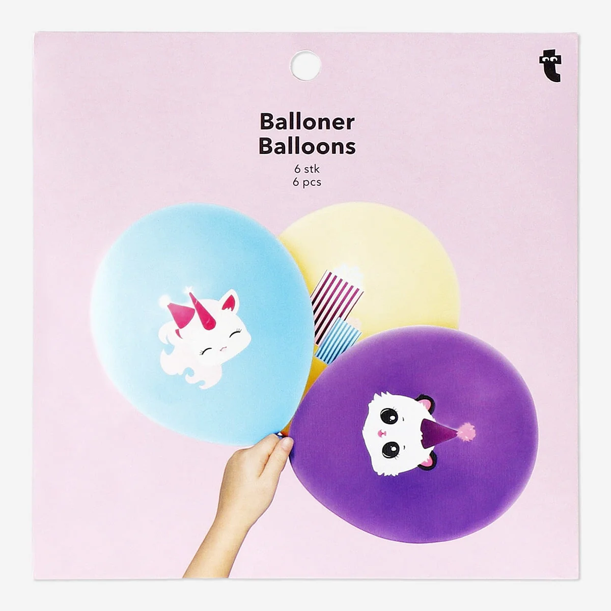 Balloons with prints - 6 pcs