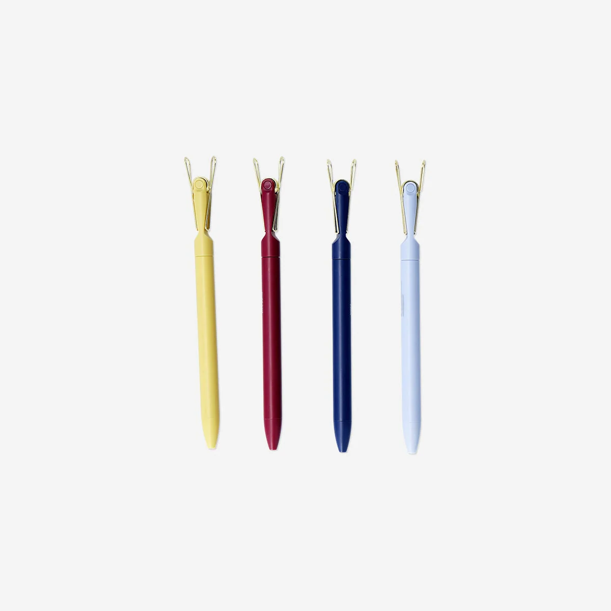 Ballpoint pens with  clips - 4 pcs - Image 2