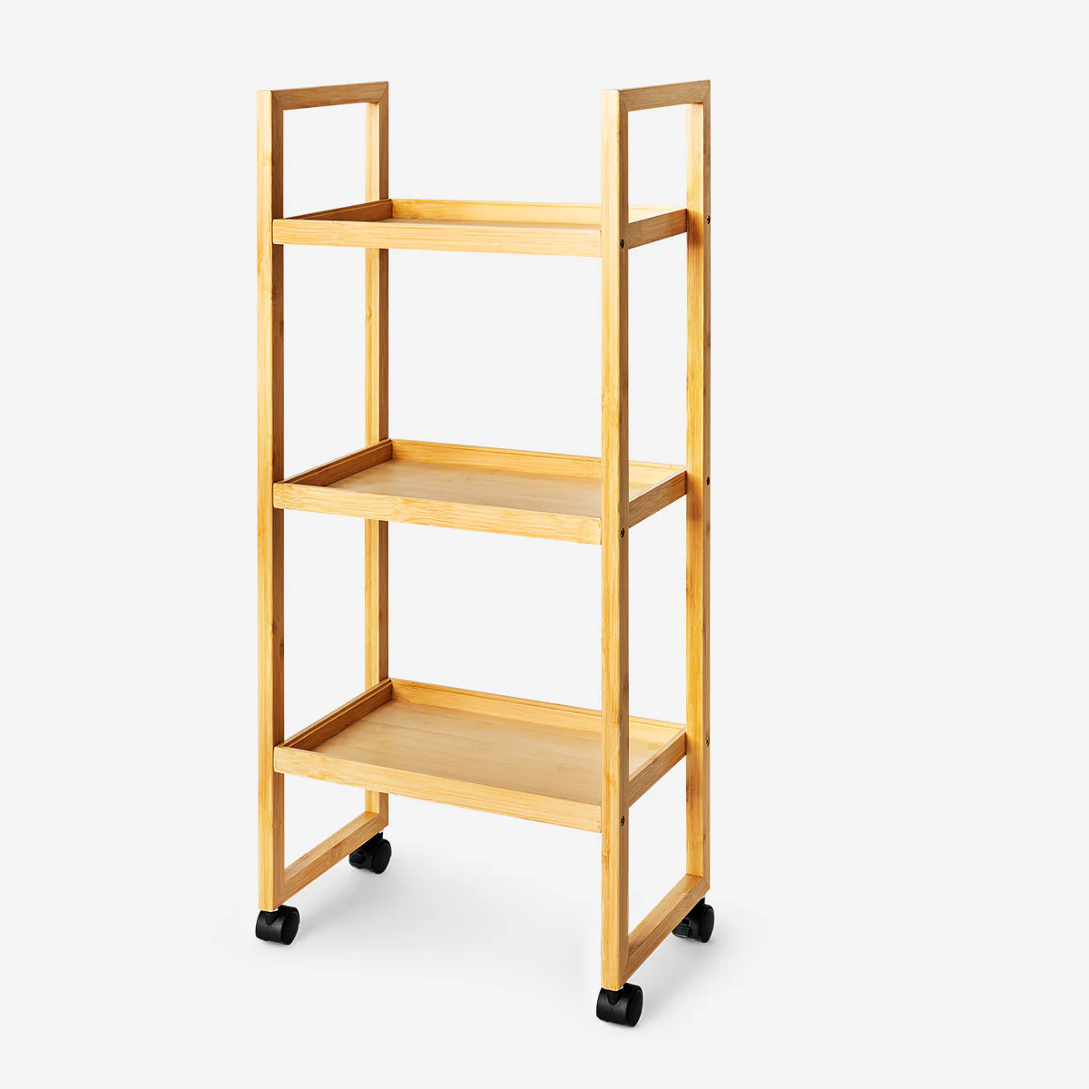 Bamboo storage trolley - 80 cm - Image 2