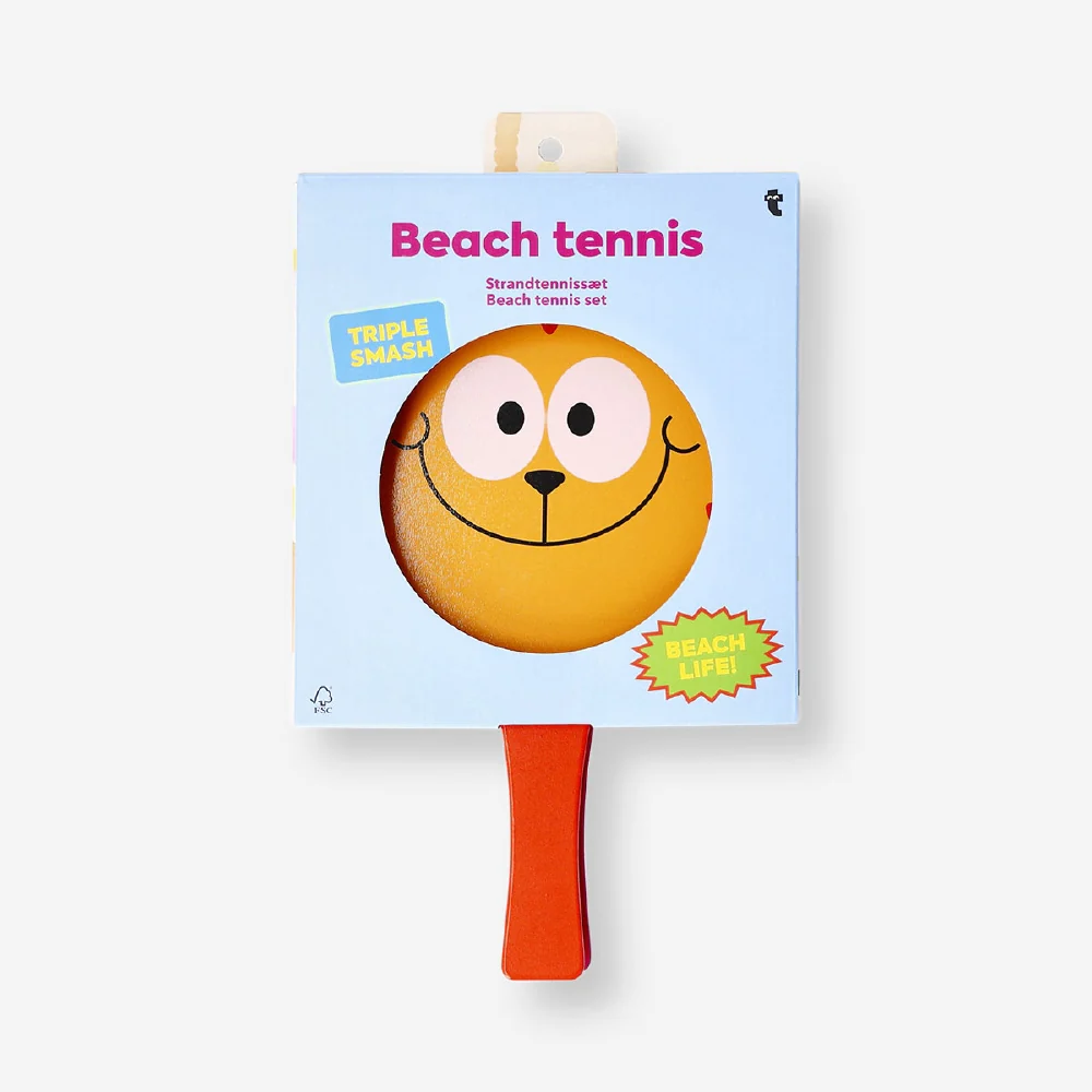 Beach tennis set with cat characters - Image 3