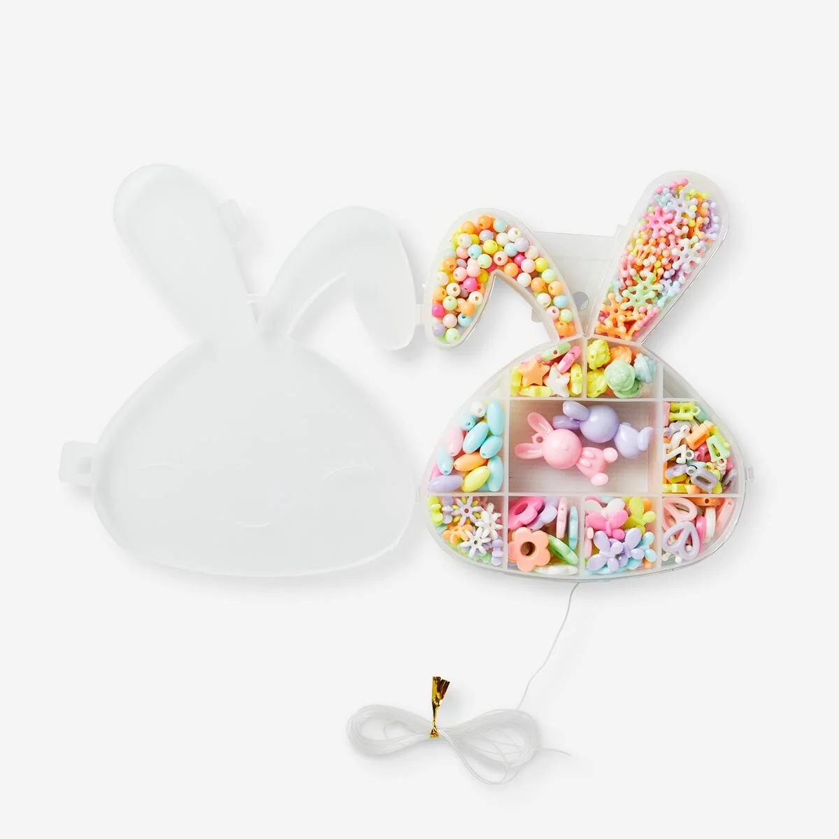 Bead set with string - Pastel colours - Image 2