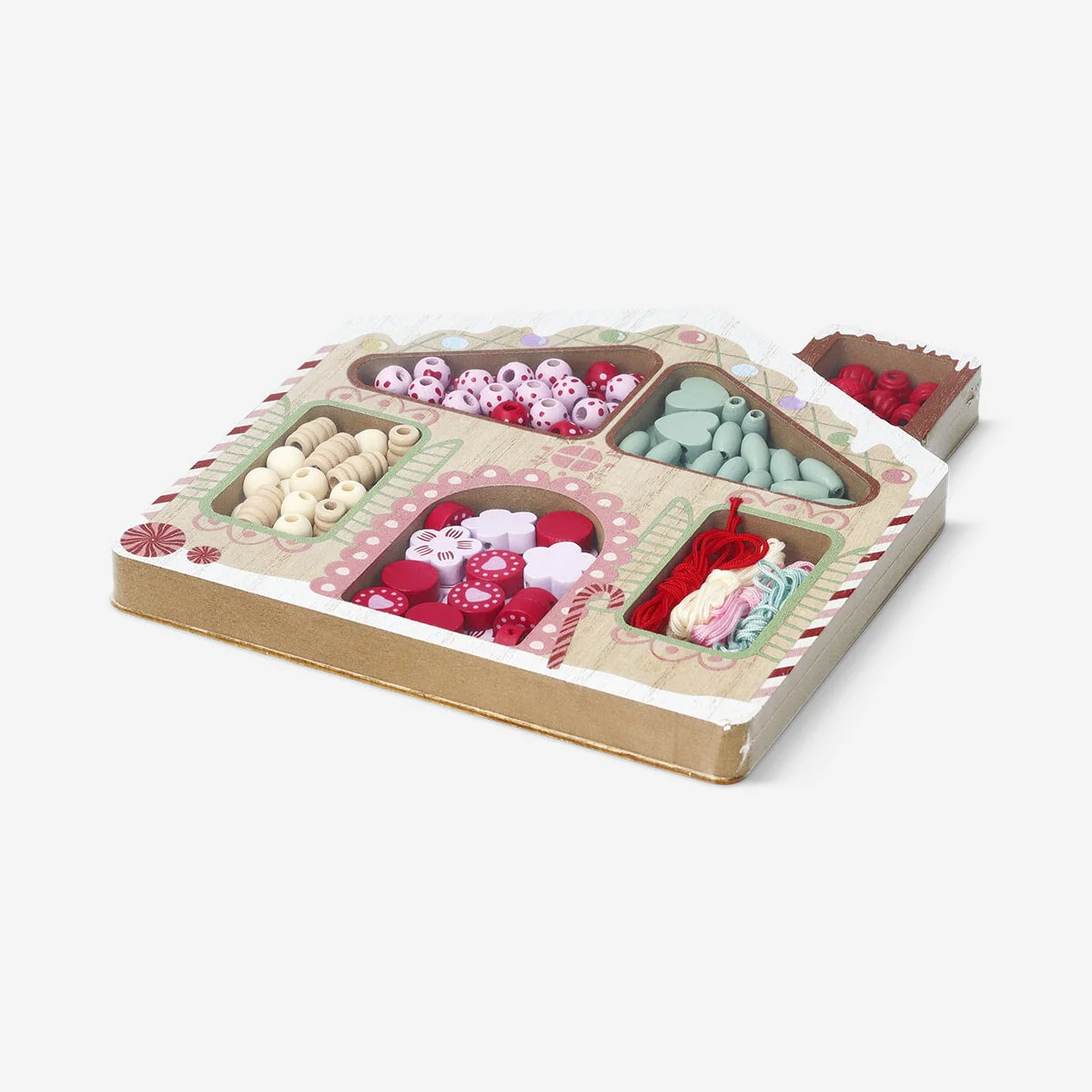 Bead set with string - Christmas house - Image 2