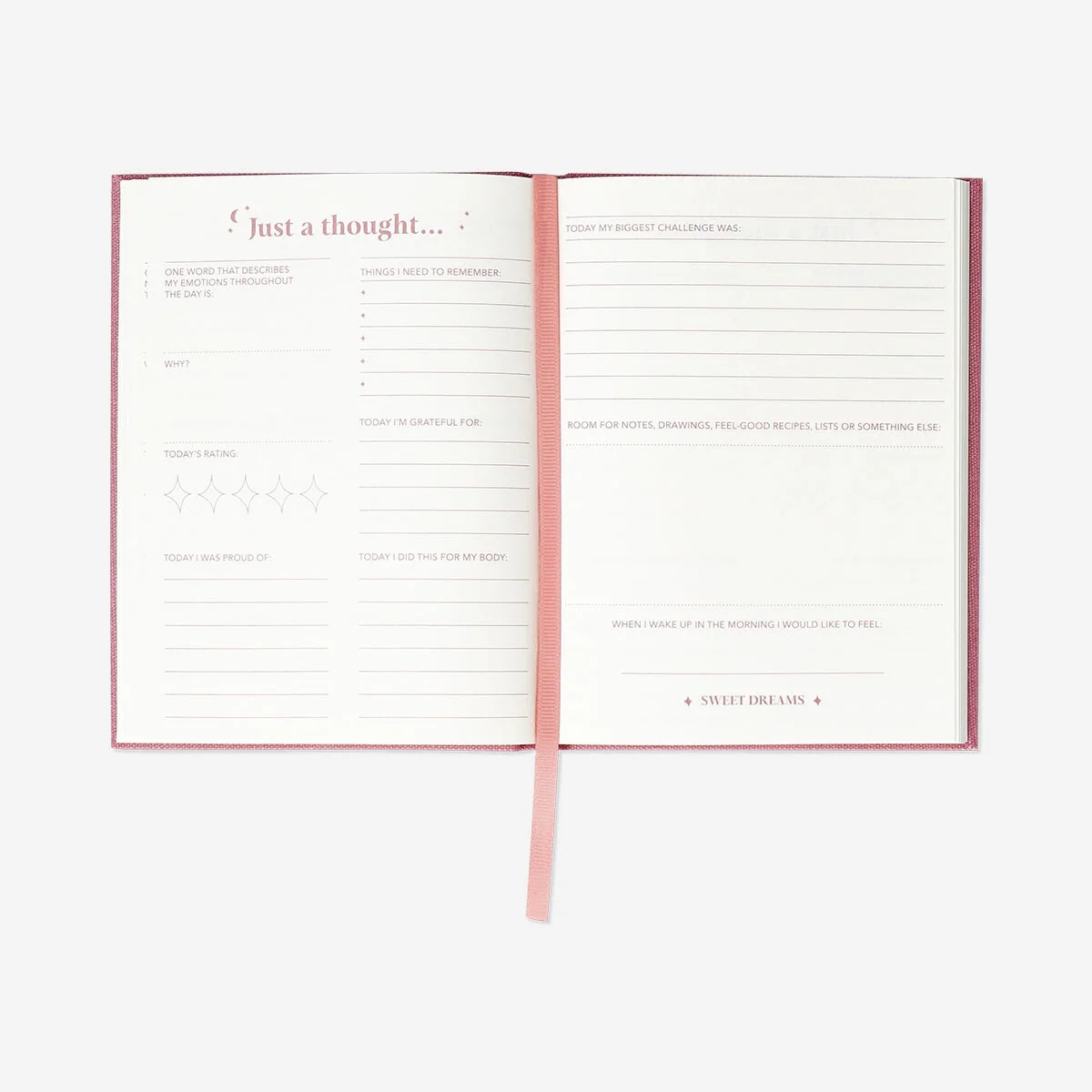 Bedtime diary with linen cover - English - Image 2