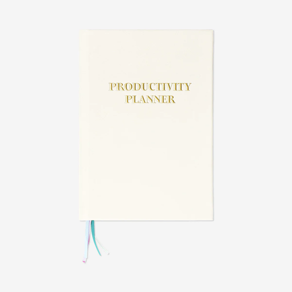 Beige undated personal planner