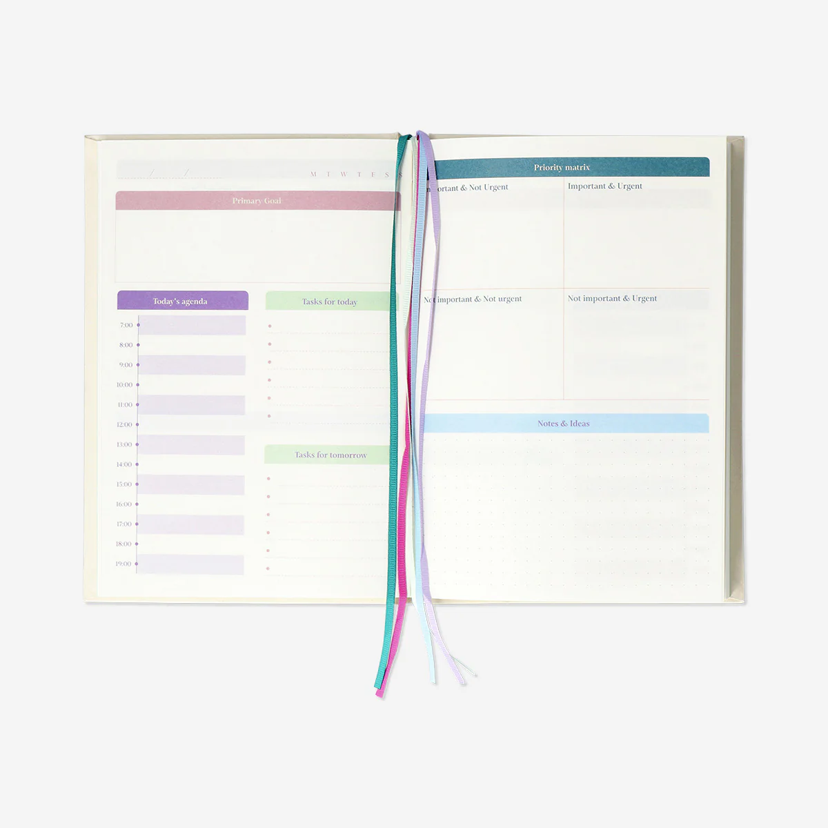 Beige undated personal planner - Image 2