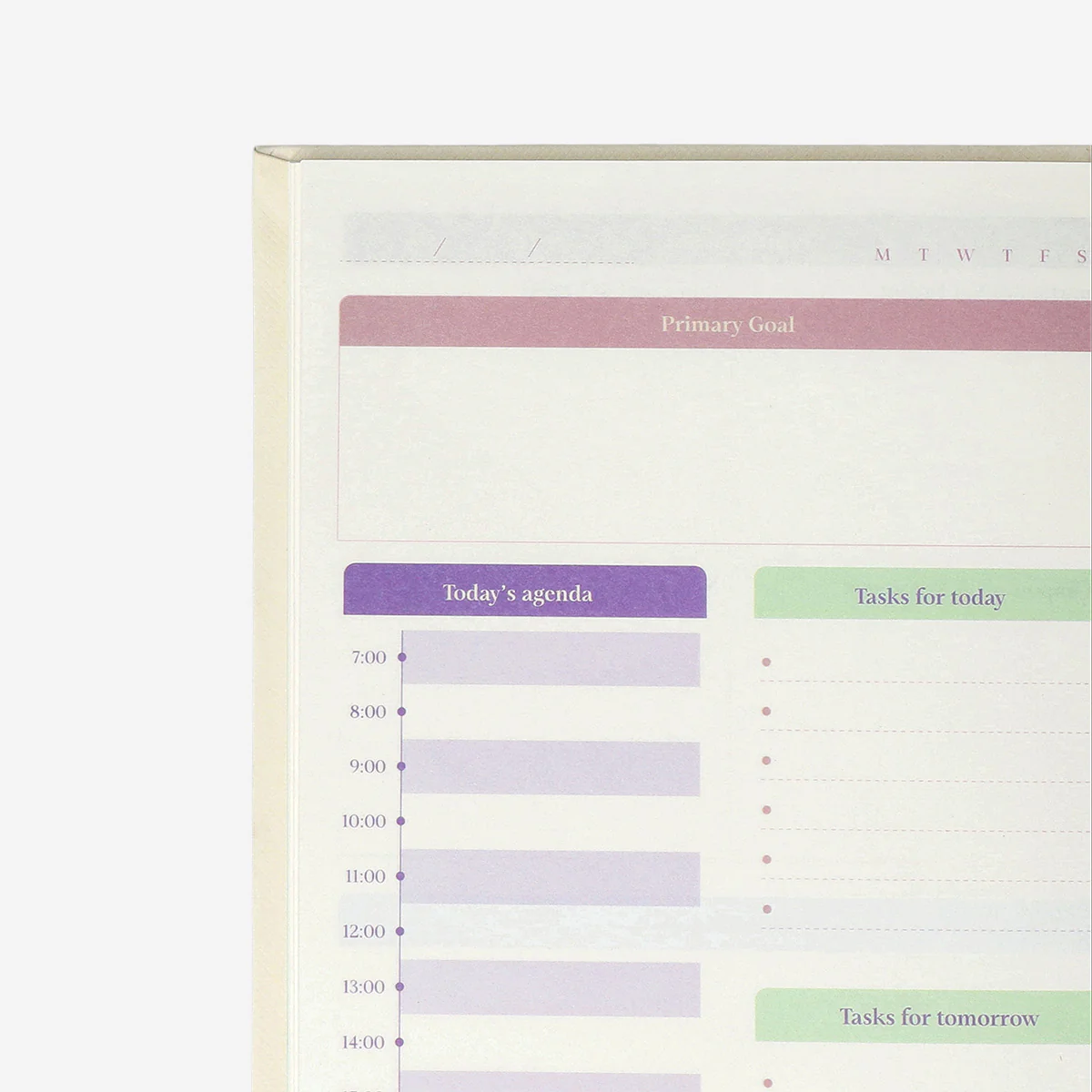 Beige undated personal planner - Image 3
