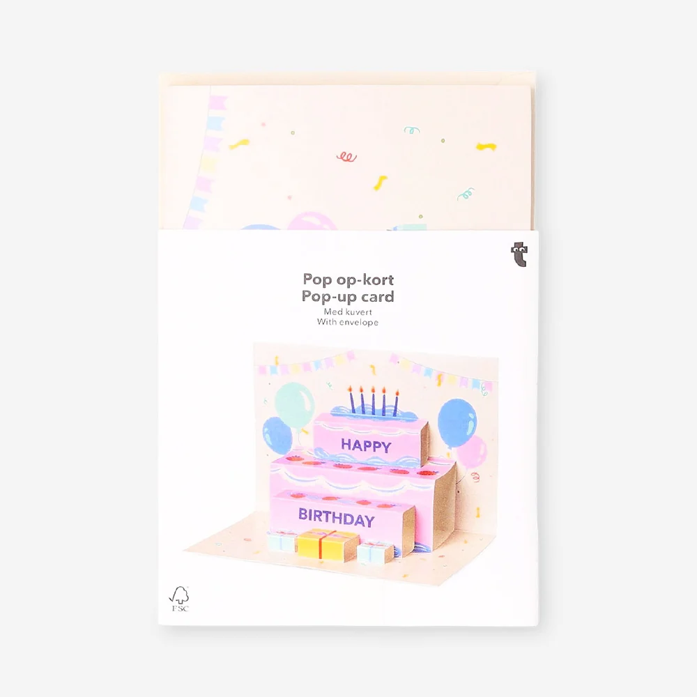 Birthday card - Pop up birthday cake - Image 3