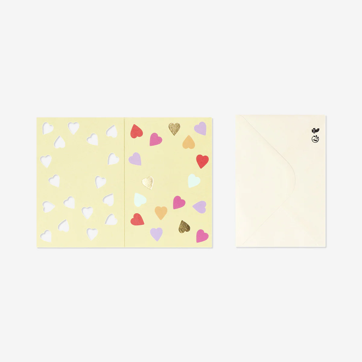 Birthday card with cut out hearts - Image 3