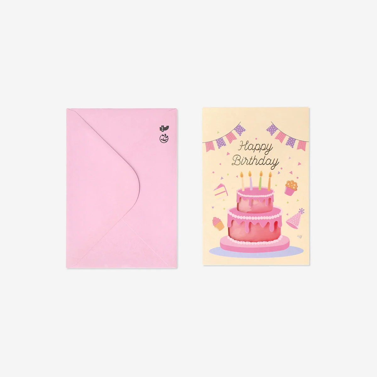 Birthday card with two tier cake - Image 2