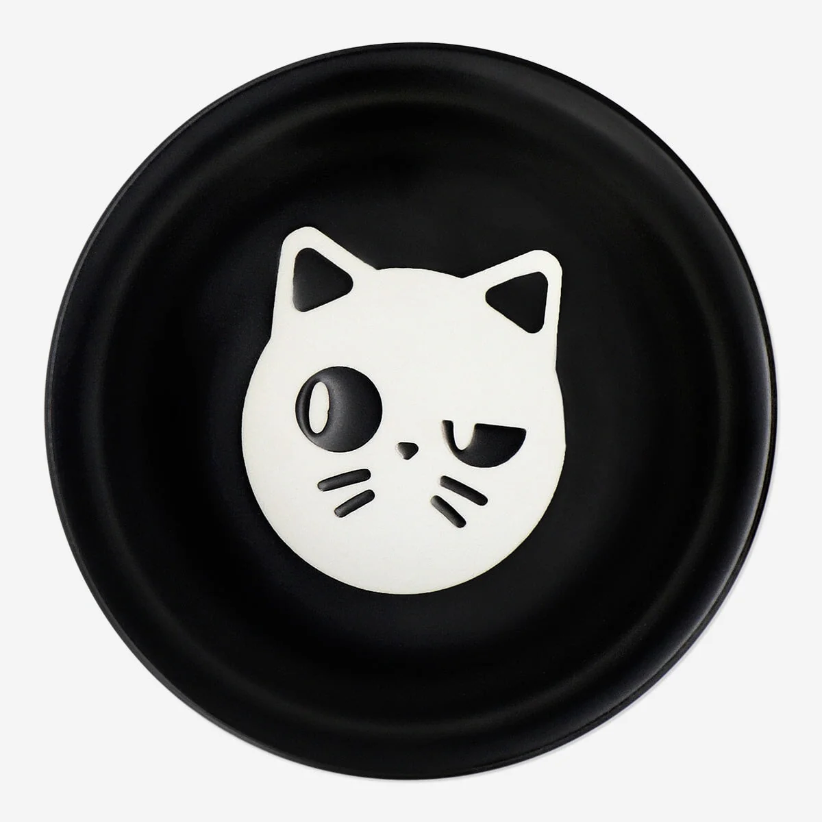 Black bowl with cat print - Image 2