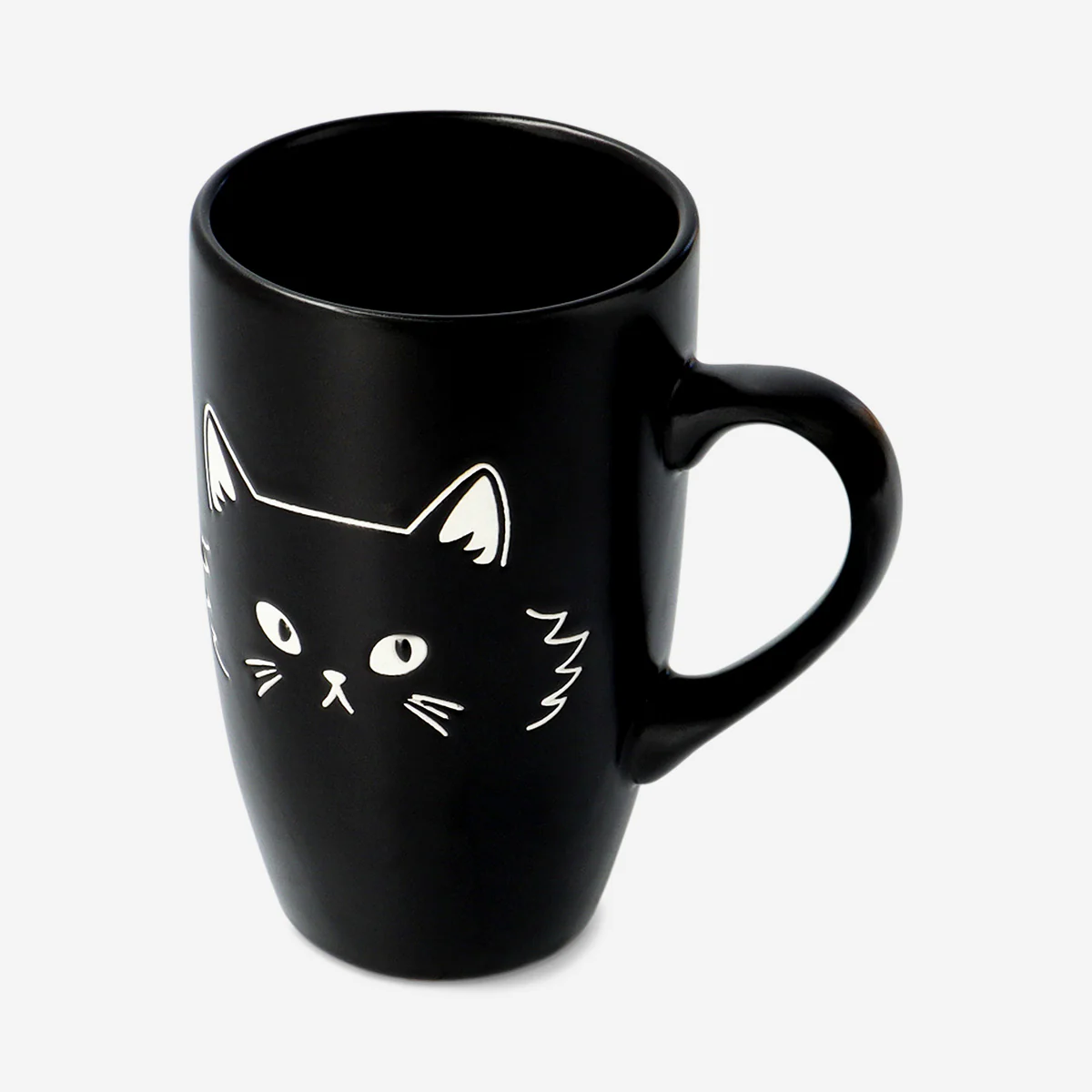 Black cat mug with handle - 400 ml - Image 2