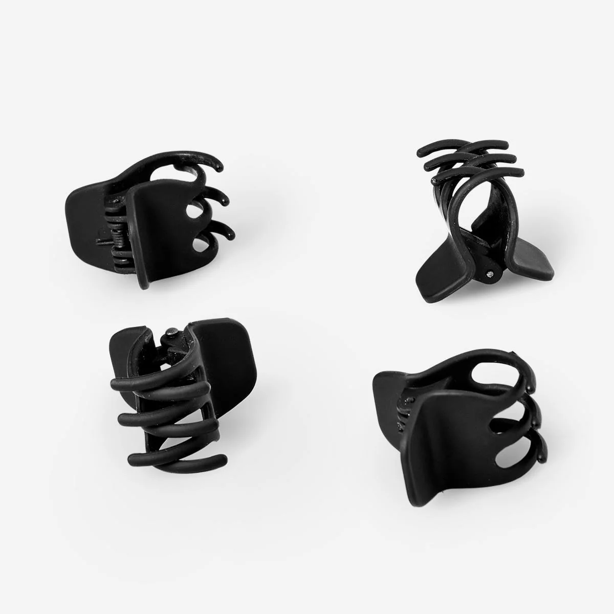 Black Hair Clips - 4 pcs - Image 2