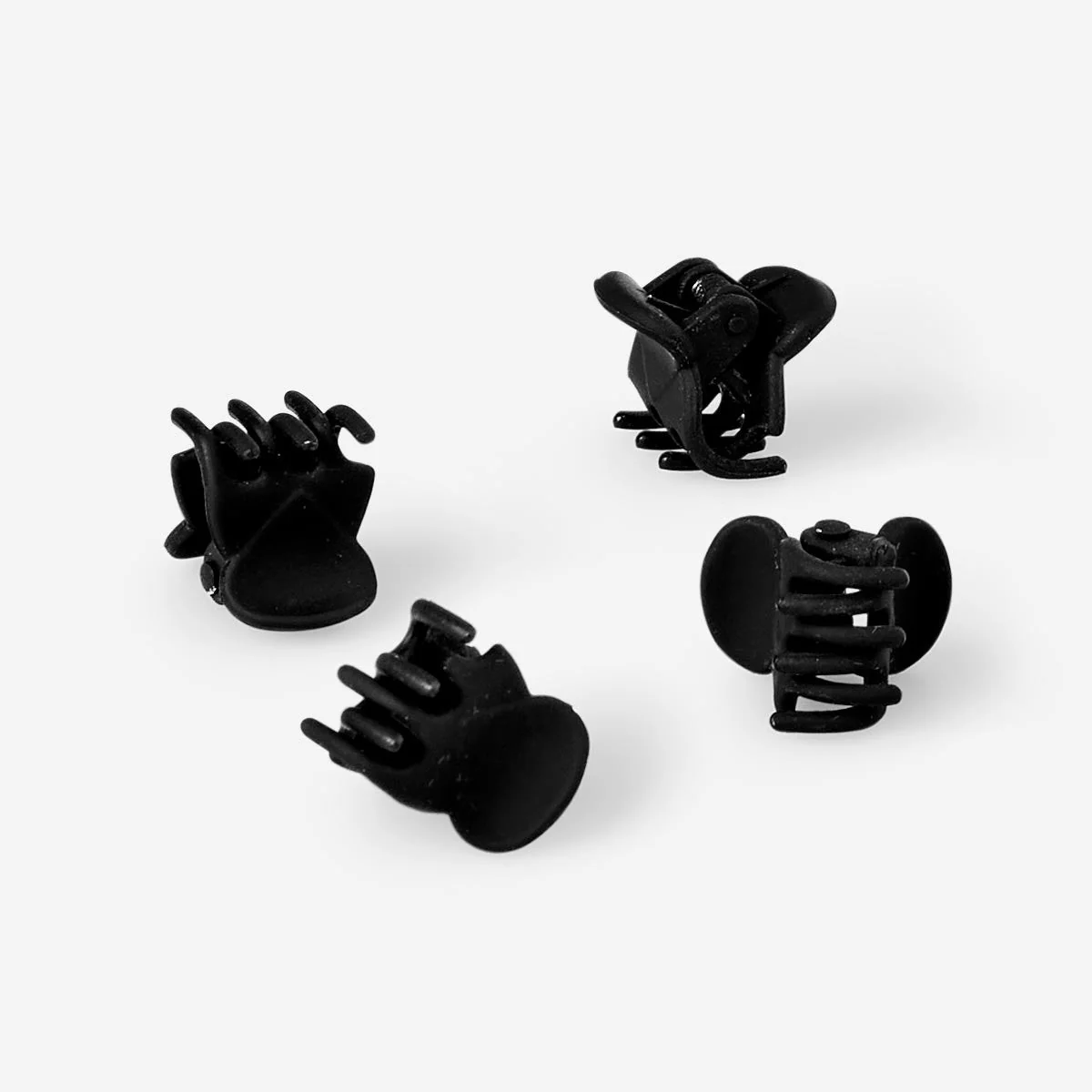 Black Hair Clips - 8 pcs - Image 2