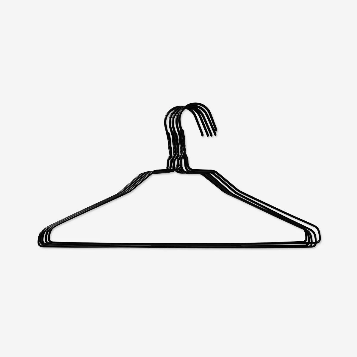 Black Metal Hangers - 5 pcs