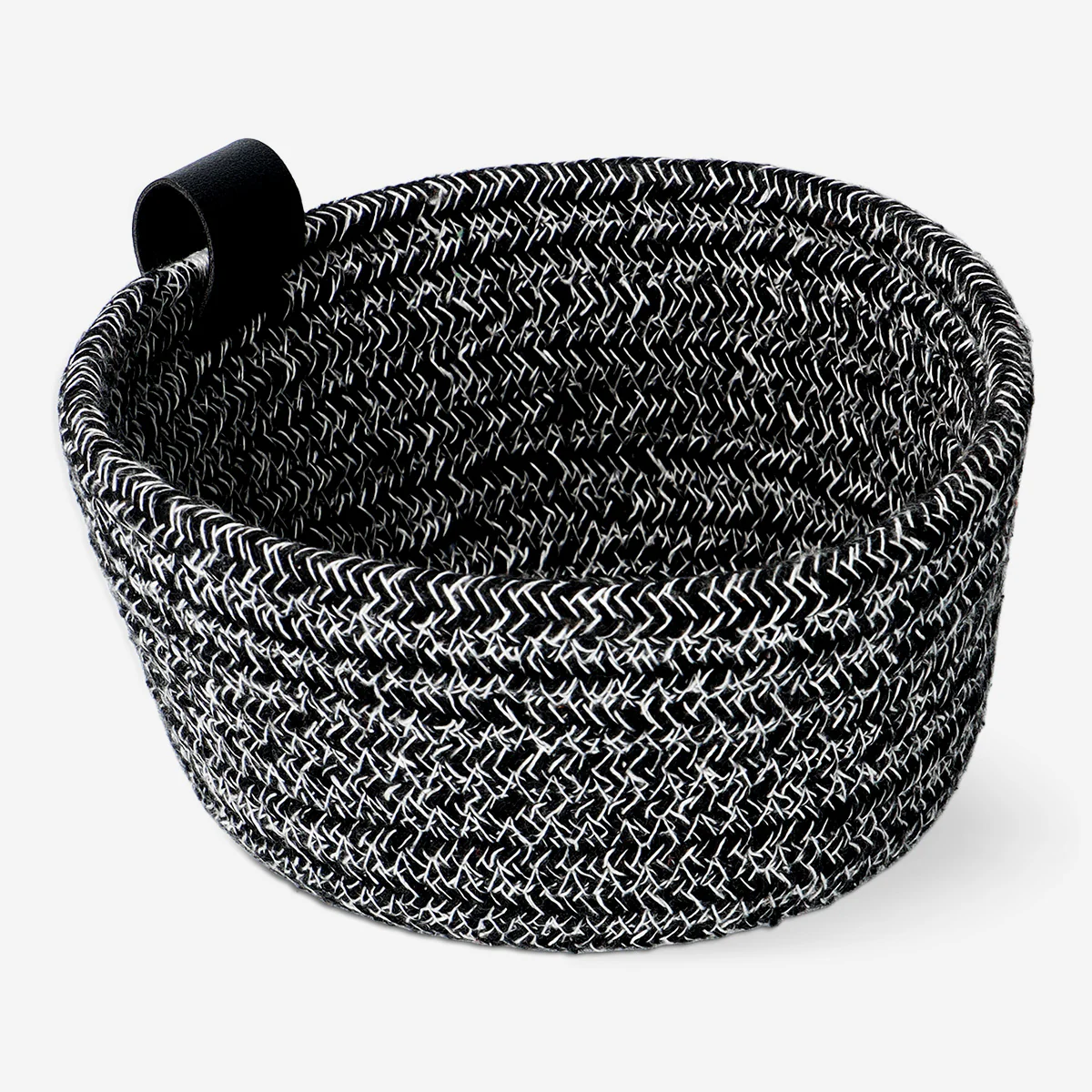 Black rope basket - 15 cm - Image 2