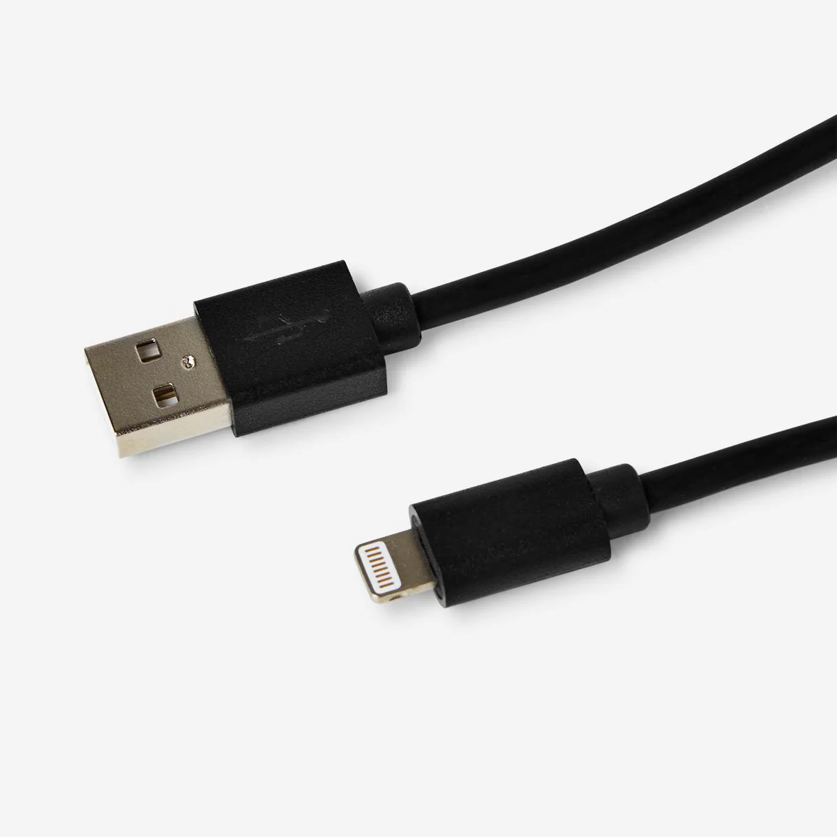 Black USB Charging Cable - Fits Lightning - Image 2