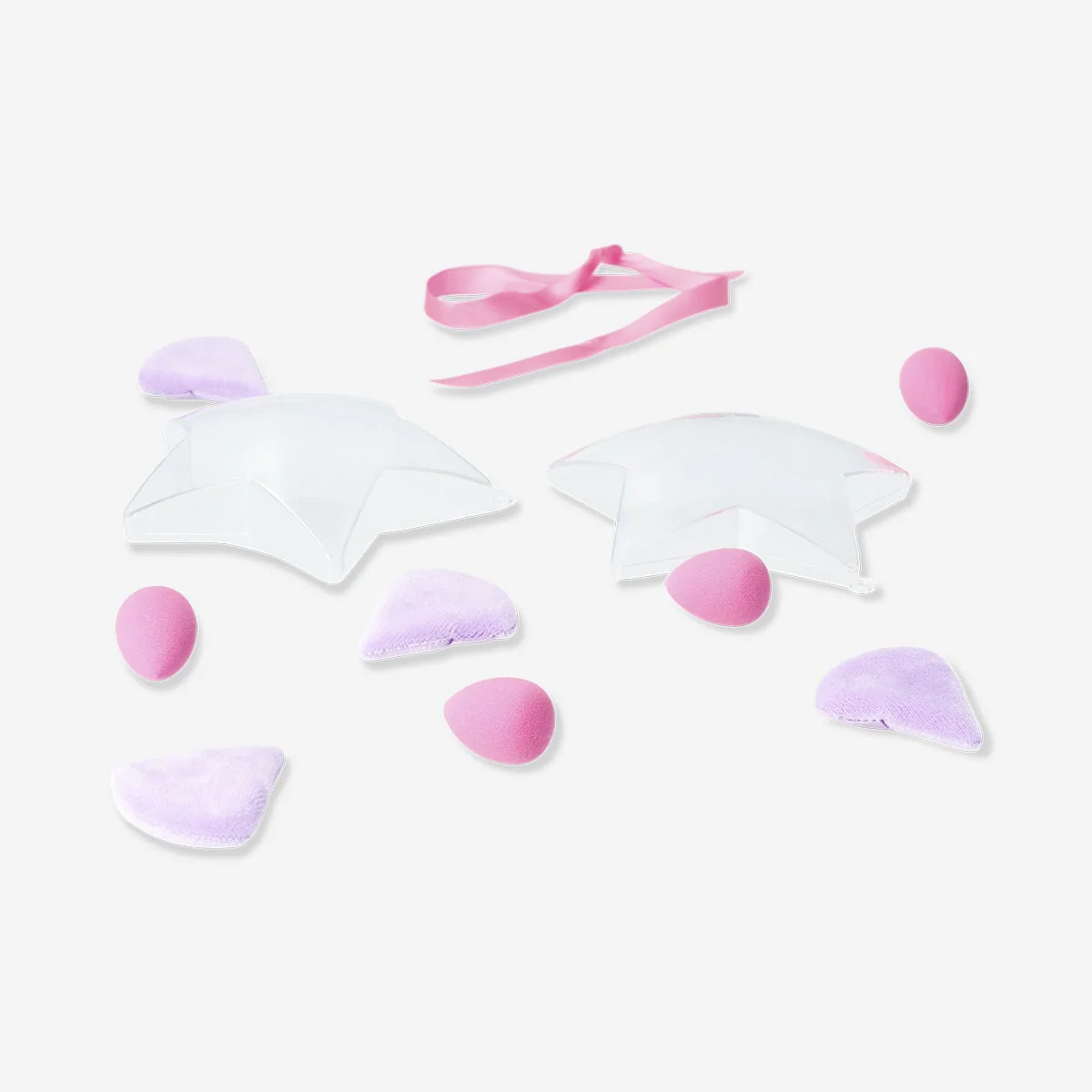 Blender sponges and makeup pads in bauble - 8 pcs - Image 2