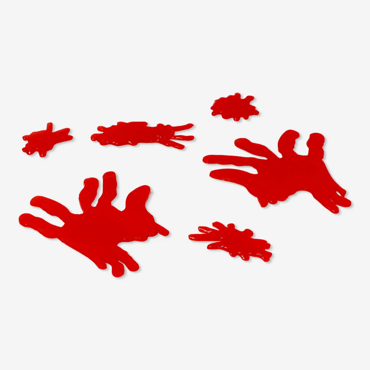 Blood Stained Hands Window Decoration - 6 pcs - Image 2