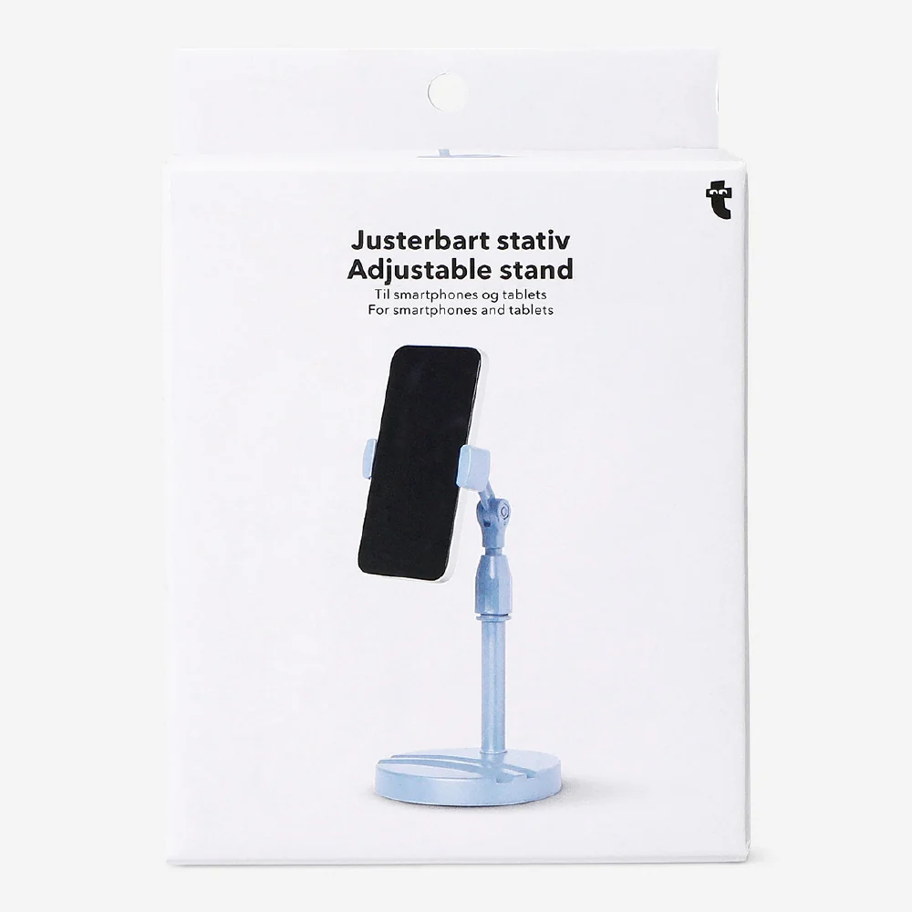 Blue adjustable stand for smartphones and tablets - Image 3